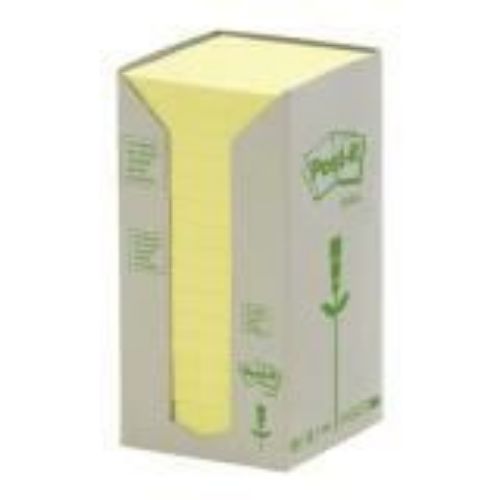 Post it geel 76x76mm zelfklevend