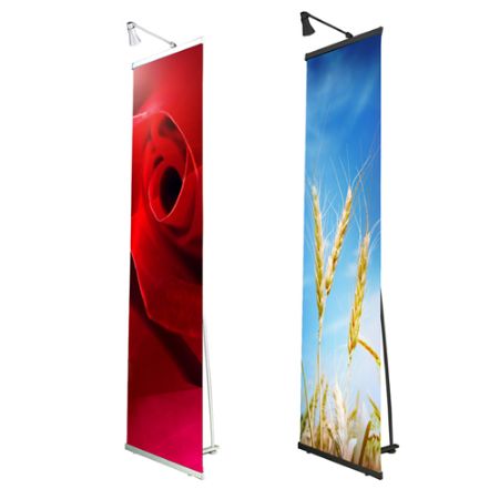 Afbeeldingen van L-banner Madrid 90 x 200 cm (Zwart)