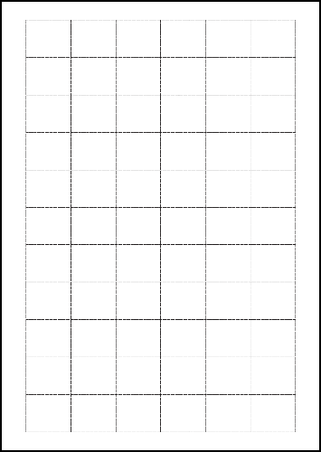 Afbeeldingen van Schapkaarten 30x25mm op A4 - 66 per vel (6x11)