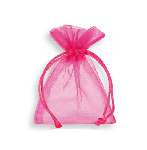 Afbeeldingen van Organza zakje 7,5x10cm, magenta