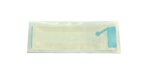 Afbeeldingen van EAS RF label 19x65mm 8.2Mhz, wit met barcode