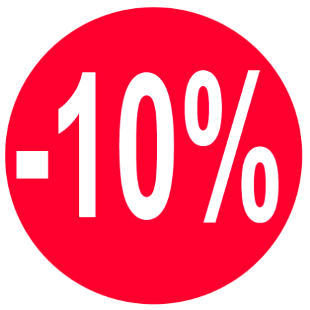 Afbeeldingen van Kortingssticker -10% 35mm, afneembaar