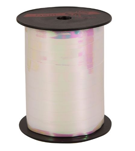 Afbeeldingen van Krullint 10mm, parelmoer Wit
