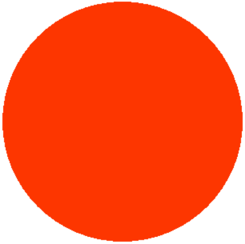Afbeeldingen van Actiesticker 35mm permanent, fluor rood