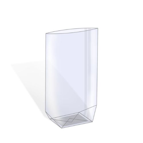 Afbeeldingen van Kruisbodemzak PP met kartonnen bodem 170x320mm 35my