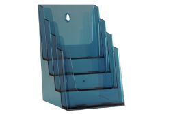 Afbeeldingen van Folderhouder meervoudig 4 vaks A5 Neon Blue
