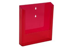 Afbeeldingen van Folderhouder wand A4 Neon Red