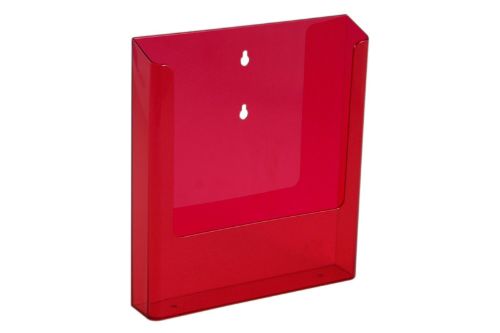Afbeeldingen van Folderhouder wand A4 Neon Red