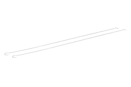 Afbeeldingen van C-haken dubbel, lengte 1000mm, 2mm