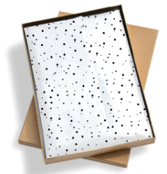 Afbeeldingen van Zijde vloeipapier - 50x70cm - Sweet Confetti Zwart