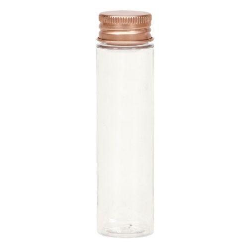 Pet potten 100ml Transparant met koperen deksel rond 30mm
