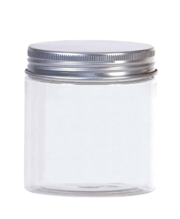 Pet potten 200ml Transparant met deksel rond 70mm