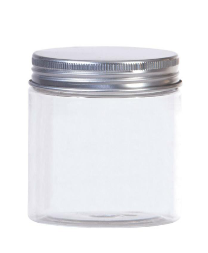 Pet potten 200ml Transparant met deksel rond 70mm