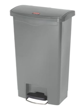 Rubbermaid Slim Jim Front Step pedaalemmer 50ltr - Grijs