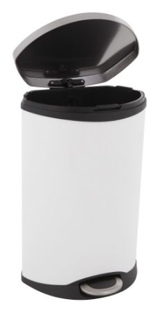 EKO Shell Bin pedaalemmer 50 ltr - Wit