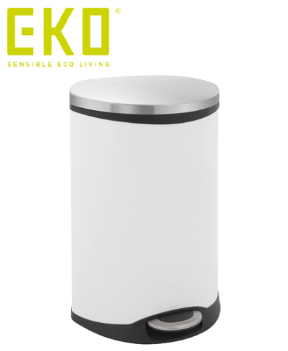 EKO Shell Bin pedaalemmer 50 ltr - Wit