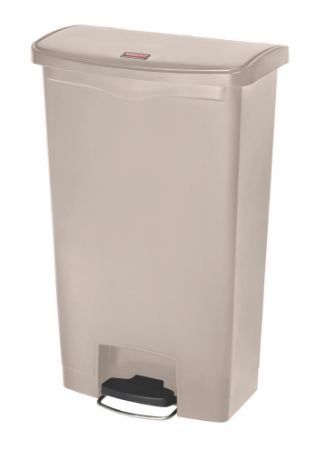Rubbermaid Slim Jim Front Step pedaalemmer 68ltr - Beige
