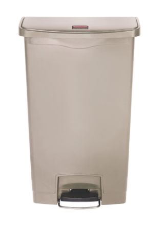 Rubbermaid Slim Jim Front Step pedaalemmer 68ltr - Beige