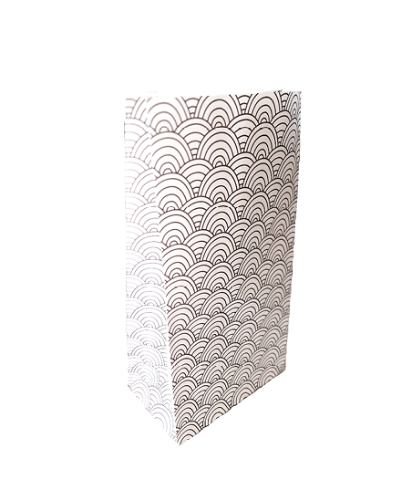 Kraft papieren zakken - Ocean Waves 14x8x26cm