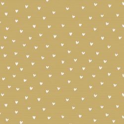 Afbeeldingen van Kraft cadeaupapier 30cm 250m - White Hearts