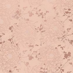 Metallic cadeaupapier 30cm 100m - Coco coral