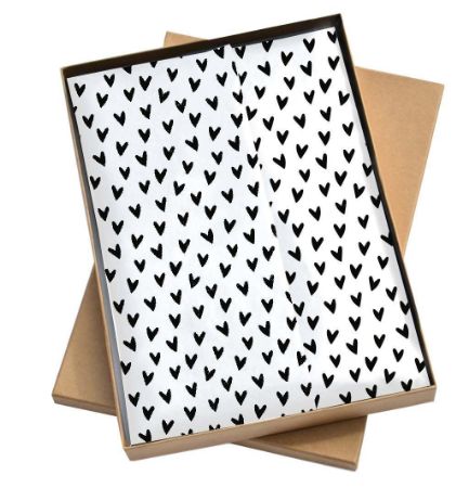 Zijde vloeipapier - 50x70cm - KP® Hartjes voor jou