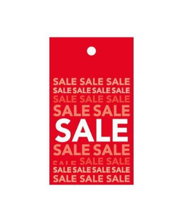 Hangkaartje - SALESALE, Rood
