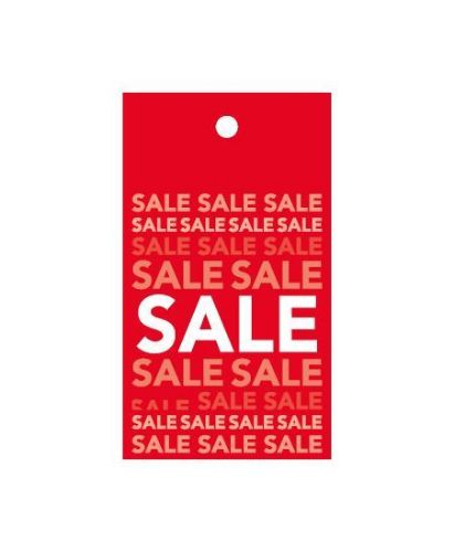 Hangkaartje - SALESALE, Rood