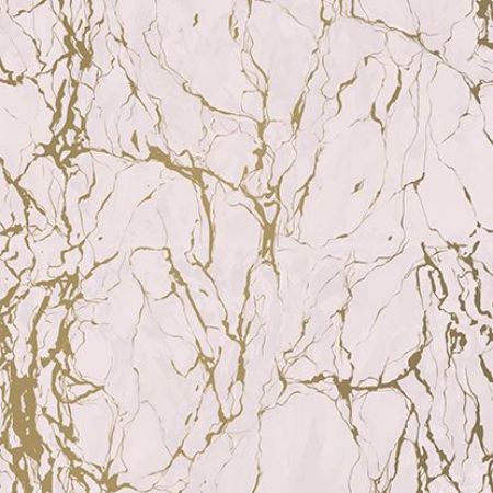 Afbeeldingen van Coated cadeaupapier 200m - Marble Light Pink
