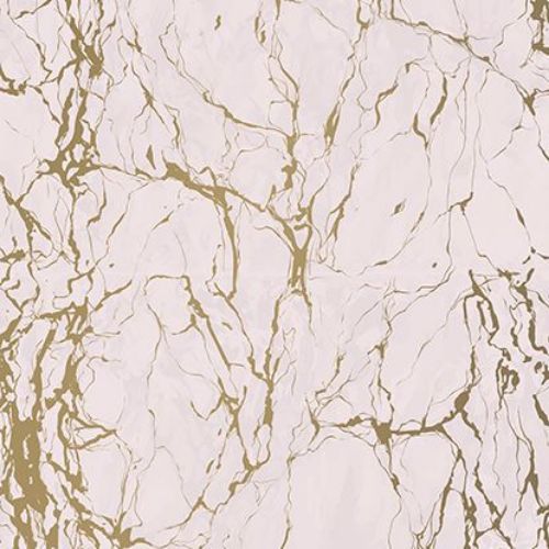 Afbeeldingen van Coated cadeaupapier 200m - Marble Light Pink