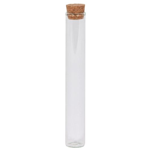 48 glazen potjes 60ml met kurk dop rond 25mm