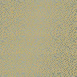 Afbeeldingen van Kraft cadeaupapier 30cm 250m - Minidots metallic blue