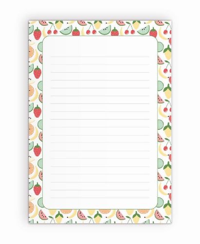 KP® Notitieblokken A5 - Fruit - 5 stuks