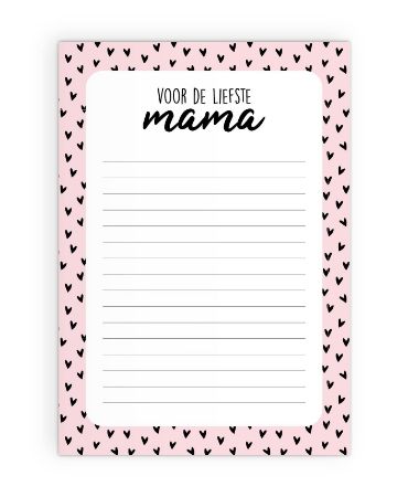KP® Notitieblokken A5 - Voor de liefste mama - 5 stuks